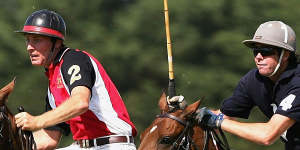 Horses are in the blood for Gillon McLachlan,pictured at right,racing for the ball in a 2007 The Age Polo International match.