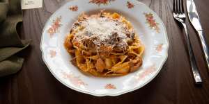 The lamb ragu on Bar Brillo’s pasta uses a Mellini family recipe.