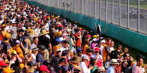 Formula One fans out in force.