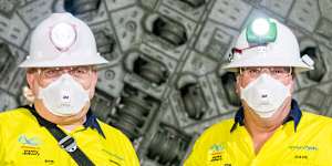 Snowy Hydro 2.0 chief executive Dennis Barnes and chief delivery officer Dave Evans.
