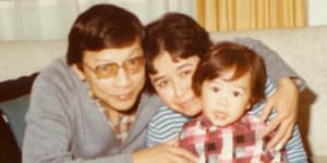 Jason with his parents Narong and Patricia in the early 1980s.