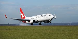 On the way to WA - Qantas now flying direct between Melbourne and Exmouth.