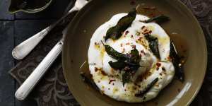 Neil Perry's Turkish-style poached eggs.