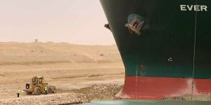 It could take weeks to dislodge the Ever Given vessel in the Suez Canal.