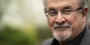 Salman Rushdie pictured before he was attacked in August last year. His latest novel is rooted in fact.