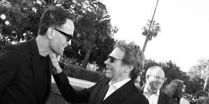 Mark Molloy (left) and Jerry Bruckheimer attend the film’s premiere in Beverley Hills,California.