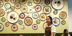 R.Harn’s walls feature dozens of plates that are used for Lunar New Year celebrations by families in Thailand.