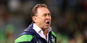 Raiders coach Ricky Stuart has been ruled out of the race for the Blues role.