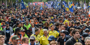 “The CFMEU is willing to flex our industrial muscle”:Construction union secretary Zach Smith has flagged the prospect of industrial action.