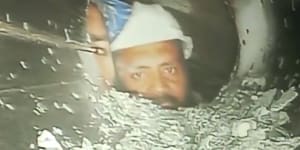 First images of trapped tunnel workers emerge after almost 10 days underground