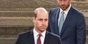 Prince William,Prince Harry,and King Charles in 2020.