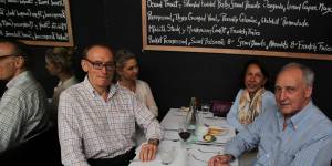 Bob Carr (left),Julieanne Newbould,Helena Carr and former Australian prime minister Paul Keating at Macleay Street Bistro in 2010. 