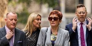 Connolly walks to the Independent Commission Against Corruption.