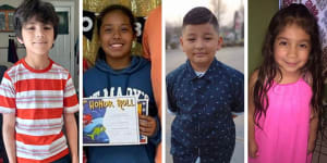 Victims of the shooting at Robb Elementary School in Uvalde,Texas:Uziyah Garcia,Alexandria Rubio,Xavier Lopez,Nevaeh Bravo. 
