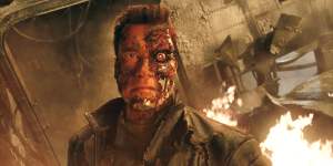 Arnold Schwarzenegger (and his iconic Austrian accent) starred as a killer cyborg in<i>The Terminator</i>franchise.