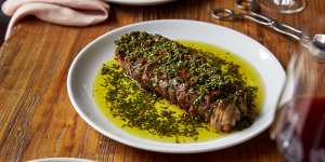 Go-to dish:Sirloin steak with chimichurri.