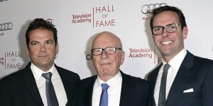 James Murdoch to take'precisely zero'involvement in family's companies after split,says book