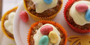 Carrot cakes for the Easter Bunny.