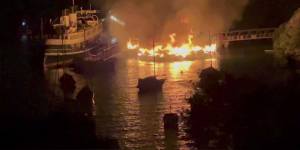 Sydney Harbour fire threatens heritage-listed former Manly ferry