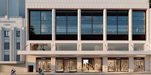 The proposed new exterior of the Wintergarden building on Queen Street Mall.
