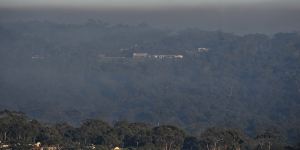 The smell of summer... Smoke blankets northern Sydney after hazard reduction burns.