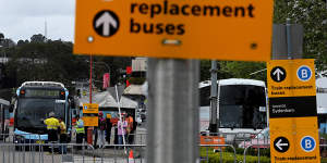 Commuters face significantly longer trips on replacement buses during the Bankstown line’s shutdown.