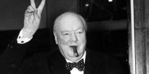 Winston Churchill. Old school.