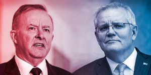 Voters have cut their support for Prime Minister Scott Morrison during a fierce political argument over leadership and national security,but Mr Morrison holds a narrow advantage when Australians are asked about who is their preferred prime minister.