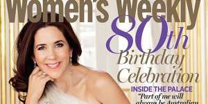 Covergirl:Princess Mary on the cover of The Australia Women's Weekly's 80th anniversary issue in 2013.