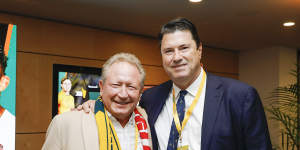 Andrew Forrest has publicly backed Rugby Australia chairman Hamish McLennan.