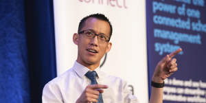 Eddie Woo at the Sydney Morning Herald Schools Summit.