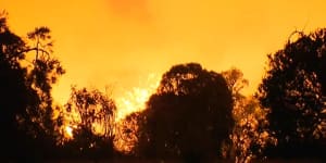 Bushfire in Perth’s north-east being treated as suspicious