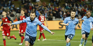 Sydney FC on cusp of title hat-trick after semi win over Adelaide