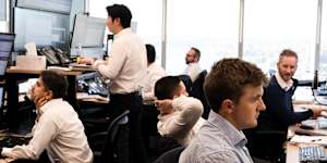Trading teams are simultaneously large and lean. Each product desk might have 60-70 traders globally.