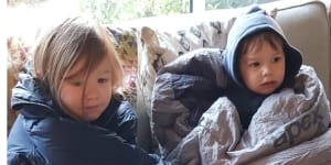 Chris Nunn’s children had to bundle up in their sleeping bags to keep warm in the old weatherboard home that lacked insulation. Their new home is energy efficient.