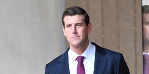 Ben Roberts-Smith outside the Federal Court in Sydney earlier this month.