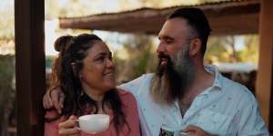 Jacinta Price and husband Colin Lillie feature in a Fair Australia ad campaign.