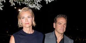 Lachlan and Sarah Murdoch arriving at Thursday night’s charity dinner at Catalina in Rose Bay.