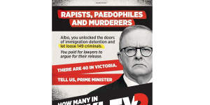 The Advance Australia advertisement that appeared in the Herald Sun on Thursday.