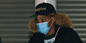 Serena Williams and her family arrive in Adelaide ahead of the Australian Open. Tennis Australia ran its own quarantine system for players and staff.