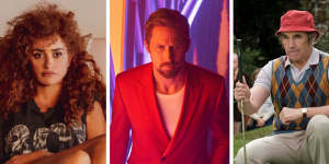 Movies to see in June include (from left) Official Competition with Penelope Cruz,The Gray Man with Ryan Gosling and Phantom of the Open with Mark Rylance.