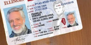 The fake driver’s licence of “Franklin Edward”.