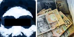 A woman was allegedly found with $2m cash in the boot of her car.