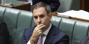 Treasurer Jim Chalmers during question time.
