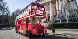 Take afternoon tea on board a double-decker bus.