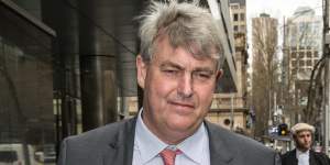 Nicholas Sampson,headmaster of Cranbrook,leaves the Royal Commission in September 2015.