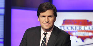 Sacked Fox News presenter Tucker Carlson.