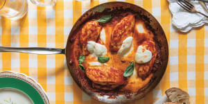 Bringing love to the table:Skye McAlpine's five-ingredient pollo alla pizzaiola.