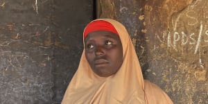 Five of Rashidat Hamza’s six children were abducted at the LEA Primary and Secondary School,in Kuriga,Kaduna state,Nigeria.