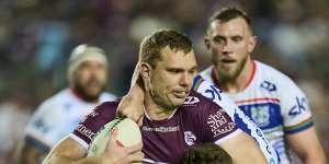 Sea Eagles ‘win ugly’ against Warriors to close in on finals berth